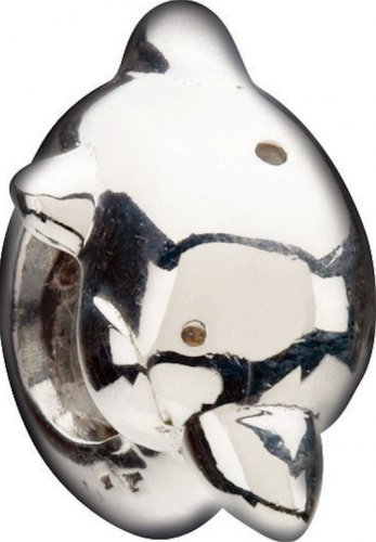 Authentic Chamilia Dolphin Charm Bead GB-18 "Gift Boxed"