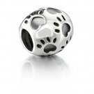 Authentic Chamilia Paws Charm Bead GA-37 "Gift Boxed"