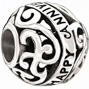 Authentic Chamilia Happy Anniversary Charm Bead 2010-3051 "Gift Boxed"