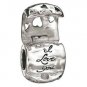 Authentic Chamilia I Love You Treasure Bead Charm Bead 2010-3022 "Gift Boxed"