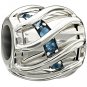 Authentic Chamilia Enchanting Spiral - Blue Swarovski 2025-0893