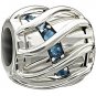 Authentic Chamilia Enchanting Spiral - Blue Swarovski 2025-0893