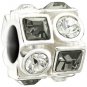 Authentic Chamilia Circle & Square - Black & White 2083-0403