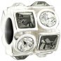 Authentic Chamilia Circle & Square - Black & White 2083-0403