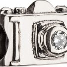 Authentic Chamilia Camera - Clear CZ Charm Bead JA-24 "Gift Boxed"