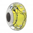 Authentic Chamilia City Lights Collection - Yellow Steel Charm Bead 2116-0077