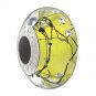 Authentic Chamilia City Lights Collection - Yellow Steel Charm Bead 2116-0077