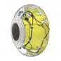 Authentic Chamilia City Lights Collection - Yellow Steel Charm Bead 2116-0077