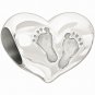 Authentic Chamilia Baby's First Steps Charm Bead 2025-0957 "Gift Boxed"