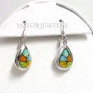 AUTHENTIC MURANO MILLEFIORI DROP EARRINGS 8ME172 BY ALAN K