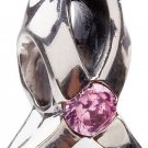 Authentic Chamilia Breast Cancer Give Back Program Charm Bead JA-1A "Gift Boxed"