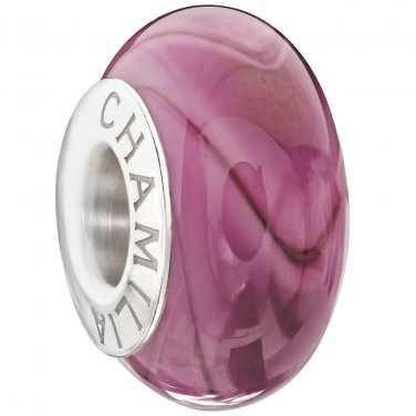 Authentic Chamilia Aurora Collection - Dark Pink Charm Bead 2110-1138 Gift Boxed