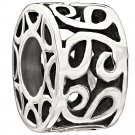 Authentic Chamilia Sterling Silver - Affinity Charm Bead 2010-3052 "Gift Boxed"