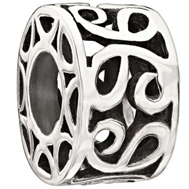 Authentic Chamilia Sterling Silver - Affinity Charm Bead 2010-3052 "Gift Boxed"