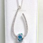 Authentic Chamilia Necklace Lovedrop Clear Swarovski with Charm Gift Set #21