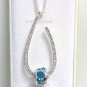 Authentic Chamilia Necklace Lovedrop Clear Swarovski with Charm Gift Set #21