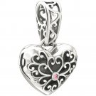 Authentic Chamilia In My Heart Locket - Pink Swarovski Charm Bead 2025-0949