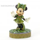 New Disney Jim Shore Minnie Mouse Wishing On A Shamrock Figurine 4037517