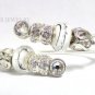 Authentic Chamilia Silver Bangle Bracelet with Charm Gift Set #15