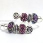 Authentic Chamilia Silver Bangle Bracelet with Charm Gift Set #11