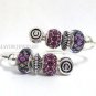 Authentic Chamilia Silver Bangle Bracelet with Charm Gift Set #11
