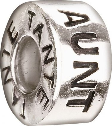 Authentic Chamilia Aunt Charm Bead GE-18 "Gift Boxed"