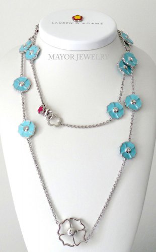 Authentic Lauren G Adams Multi-Shape Flowers Necklace N-60705 60745