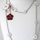 Authentic Lauren G Adams Poppy Love Flowers Necklace N-60703 60718