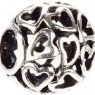 Authentic Chamilia Captured Hearts Charm Bead GA-136 "Gift Boxed"