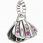 New Authentic Chamilia Disney Ariel's Shell Pink Swarovski Charm Bead 2025-0987
