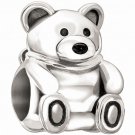 Authentic Chamilia Teddy Bear Charm Bead 2010-3082 "Gift Boxed"