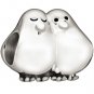 Authentic Chamilia Love Birds Charm Bead 2010-3084 "Gift Boxed"