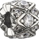 Authentic Chamilia Shimmering Stones - Clear Charm Bead JB-36A "Gift Boxed"