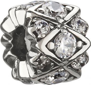 Authentic Chamilia Shimmering Stones - Clear Charm Bead JB-36A "Gift Boxed"