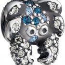 Authentic Chamilia Crab - Multi Blue Swarovski Charm Bead  JC-9 "Gift Boxed"