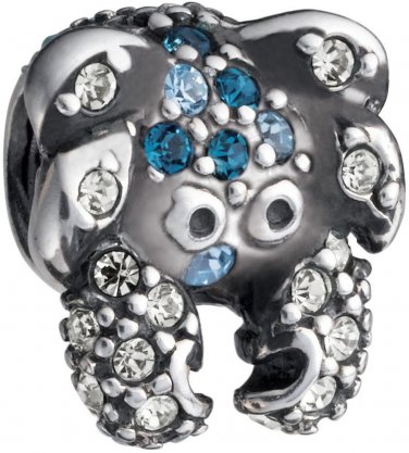 Authentic Chamilia Crab - Multi Blue Swarovski Charm Bead  JC-9 "Gift Boxed"