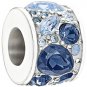 Authentic Chamilia Mosaic - Blue Swarovski Charm Bead 2025-0928 "Gift Boxed"