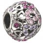 Authentic Chamilia Captured Hearts Purple Charm Bead 2025-0682 "Gift Boxed"