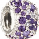 Authentic Chamilia Jeweled Kaleidoscope - Purple Charm Bead JC-6C "Gift Boxed"