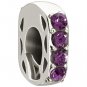 Authentic Chamilia Simple Elegance - Purple Charm Bead 2025-0920 "Gift Boxed"