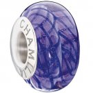Authentic Chamilia Waves Collection - Purple Charm Bead 2110-1134 "Gift Boxed"