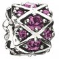 Authentic Chamilia Shimmering Stones - Purple Swarovski Charm Bead 2025-0749