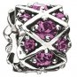 Authentic Chamilia Shimmering Stones - Purple Swarovski Charm Bead 2025-0749