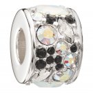 Authentic Chamilia Mosaic - Black and White  Swarovski 2025-0795