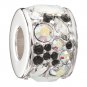 Authentic Chamilia Mosaic - Black and White  Swarovski 2025-0795