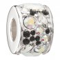 Authentic Chamilia Mosaic - Black and White  Swarovski 2025-0795