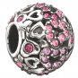Authentic Chamilia Captured Hearts - Pink Charm Bead 2025-0680 "Gift Boxed"