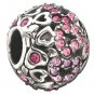 Authentic Chamilia Captured Hearts - Pink Charm Bead 2025-0680 "Gift Boxed"