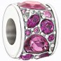 Authentic Chamilia Mosaic - Pink Swarovski Charm Bead 2025-0927 "Gift Boxed"