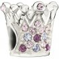 Authentic Chamilia Crystal Crown - Purple Charm Bead 2083-0397 "Gift Boxed"